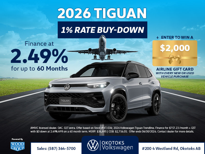 2026 Tiguan | Finance at 2.49% for Up to 60 Months