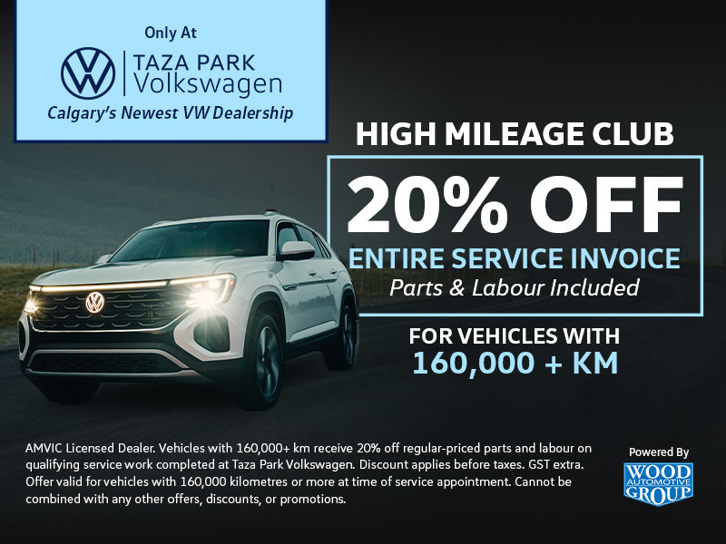 High Mileage Club | 20% Off Service for Vehicles 160,000 km +