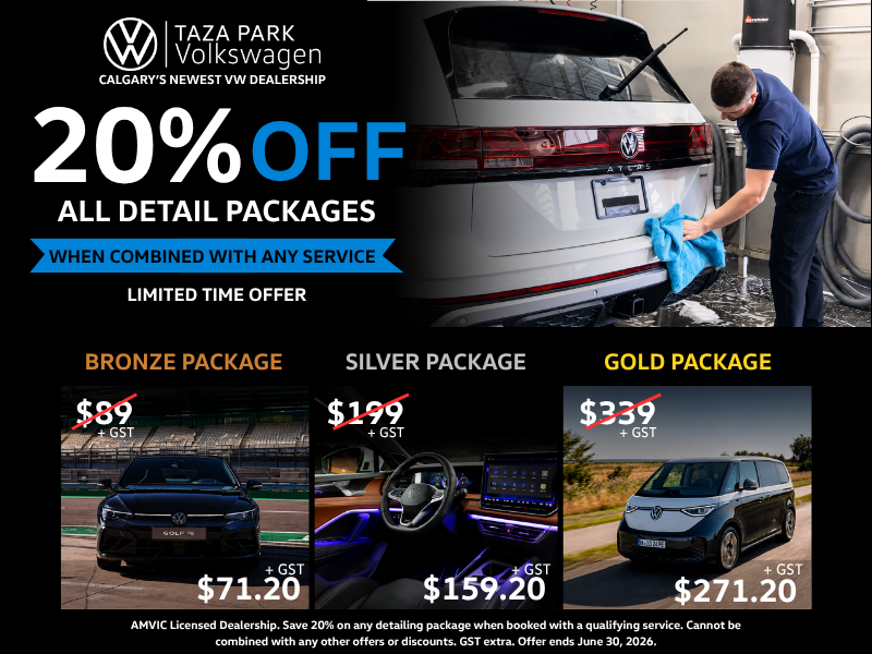 Save 20% on Any Detail Package When You Service With Us