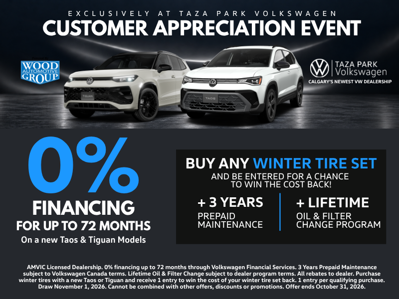 Taos / Tiguan Customer Appreciation Month