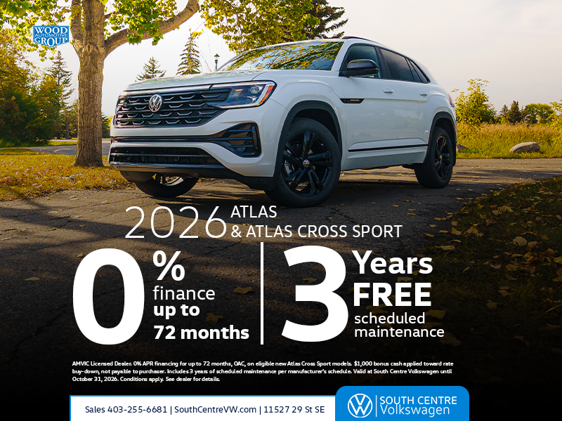 2026 Atlas & Atlas Cross Sport: 0% Financing for Up to 72 Months