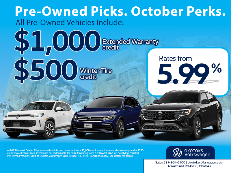 Pre-Owned Picks. October Perks.