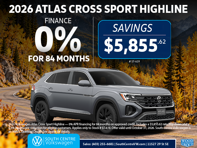 2026 Atlas Cross Sport October Special