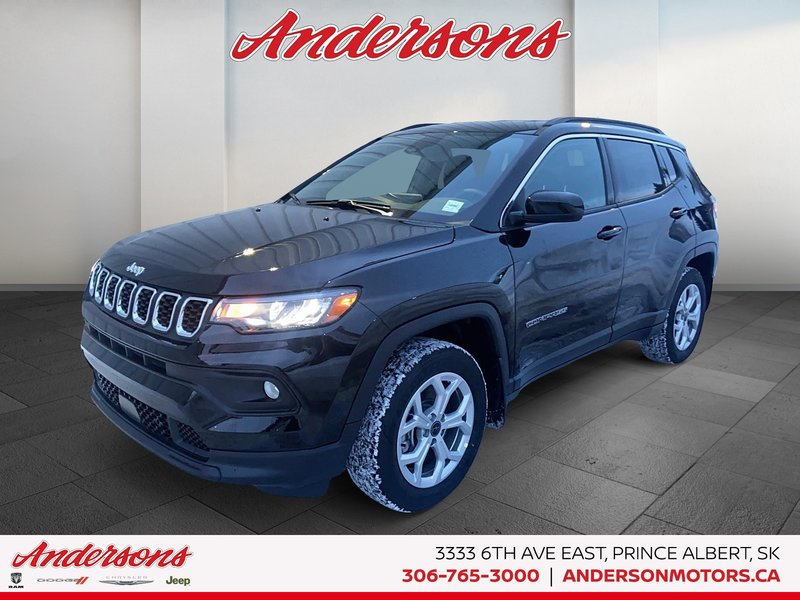 2026 Jeep Compass NORTH Heated Seats & Wheel / 10.1-Inch Uconnect NAV