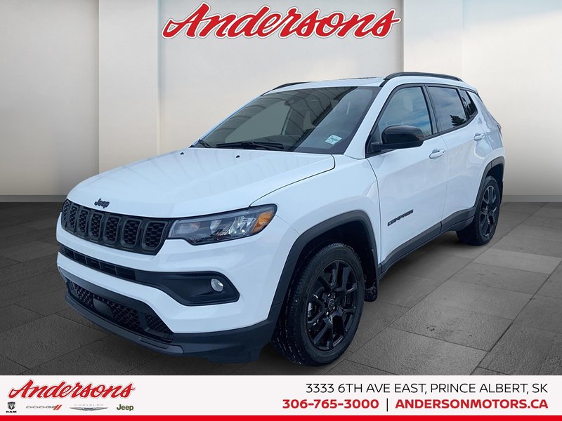 2026 Jeep Compass NORTH Altitude Special Edition / Dual-Pane Panoramic Sunroof / 10.1-Inch Uconnect NAV