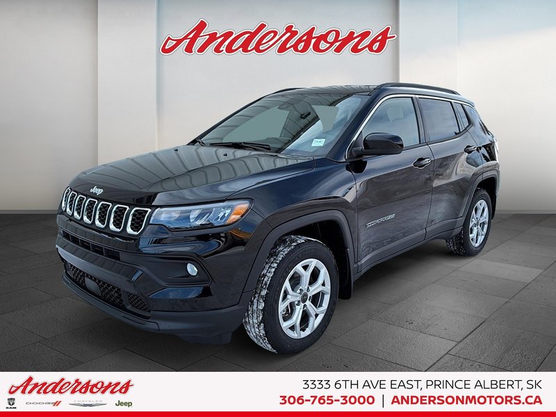 2026 Jeep Compass NORTH Heated Seats & Wheel / 10.1-Inch Uconnect NAV