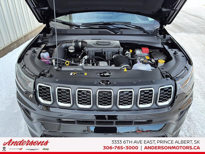 2026 Jeep Compass NORTH Heated Seats & Wheel / 10.1-Inch Uconnect NAV