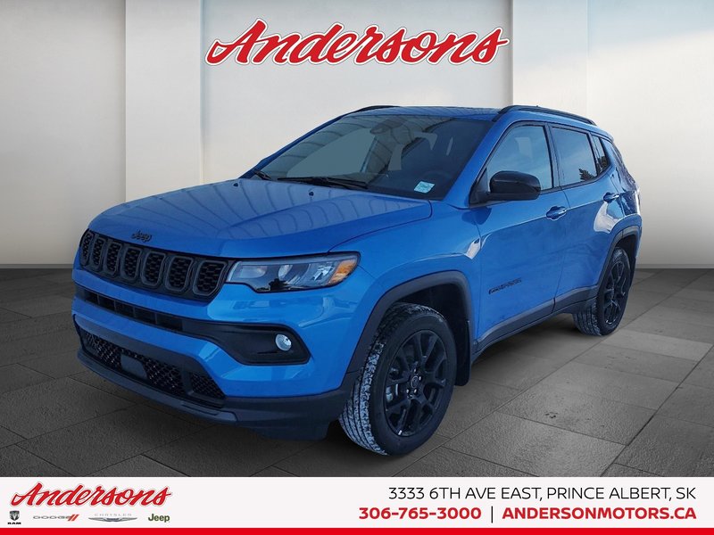 2026 Jeep Compass NORTH Altitude Special Edition / Dual-Pane Panoramic Sunroof / 10.1-Inch Uconnect NAV