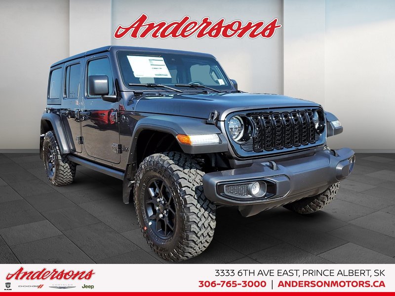 2024 Jeep WRANGLER 4-Door WILLYS 4WD SYSTEM!