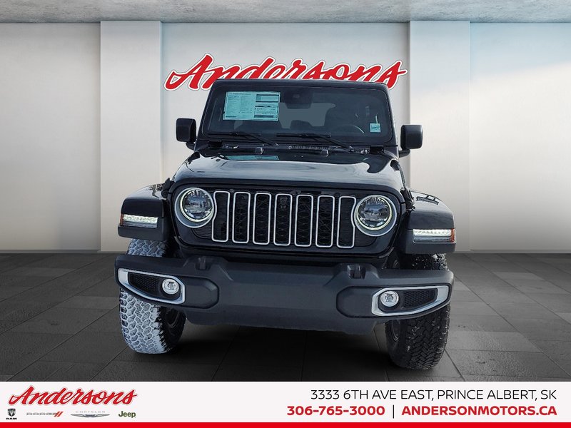 2025 Jeep WRANGLER 4-Door SAHARA Advanced Cruise Control / Power Leather Seats / All-Terrain Tires