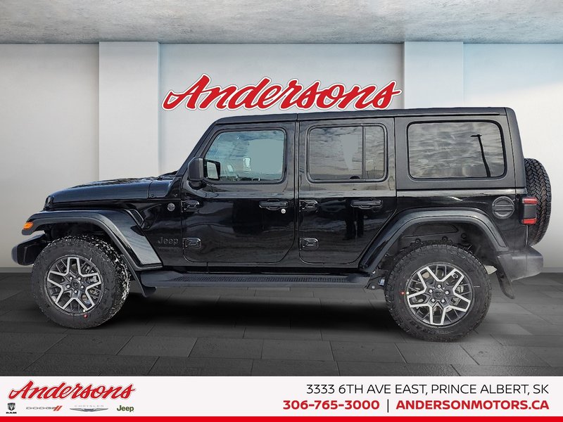 2025 Jeep WRANGLER 4-Door SAHARA Advanced Cruise Control / Power Leather Seats / All-Terrain Tires