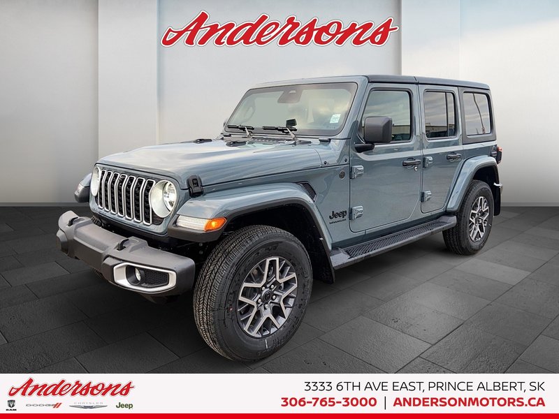 2026 Jeep Wrangler 4-Door SAHARA Heated Seats & Steering / McKinley Seats / Off-Road Camera