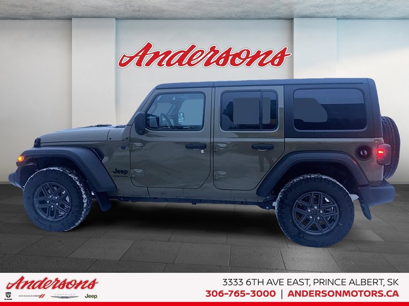 2026 Jeep Wrangler 4-Door SPORT S Adaptive Cruise Control / Black Hard Top / Heated Seats & Steering