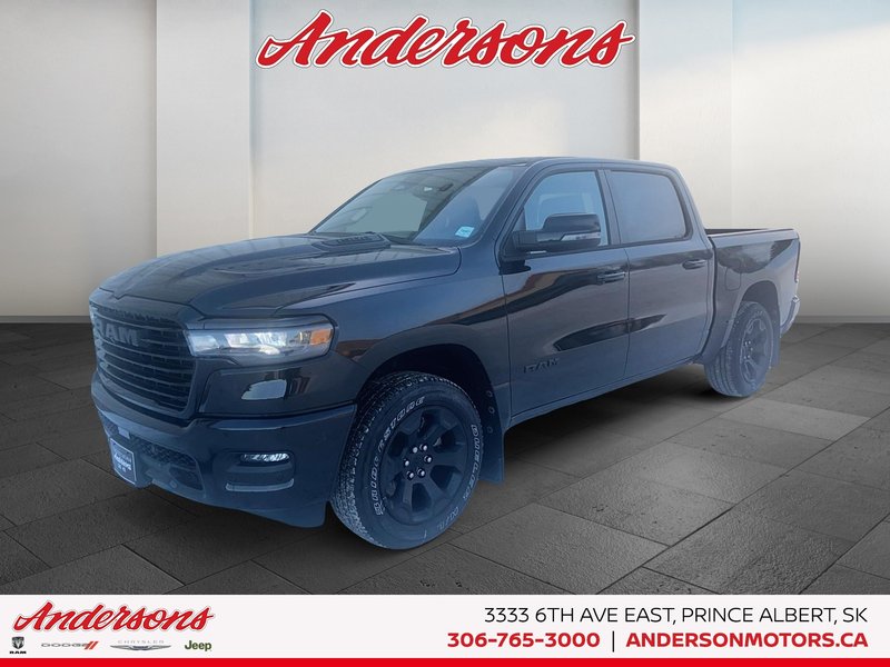 2026 Ram 1500 SPORT 3.0L Hurricane Twin Turbo I6 / Crew Cab / Panoramic Sunroof & Sport Performance Hood