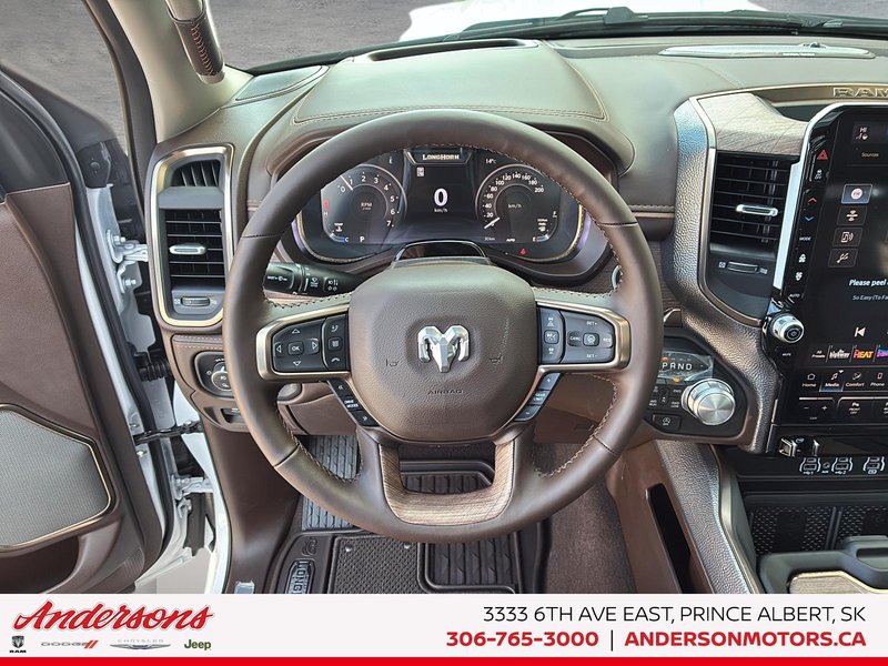 2026 Ram 1500 LONGHORN 5.7L HEMI V8 / Crew Cab / RamBox & Surround View Camera System