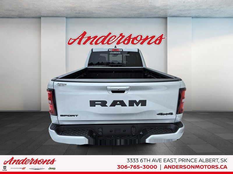 2026 Ram 1500 SPORT 5.7L HEMI V8 w/ eTorque / Dual-Pane Panoramic Sunroof / Leather-Faced Heated Seats