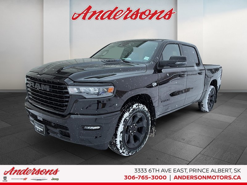 2026 Ram 1500 SPORT 5.7L HEMI V8 / Sport Crew Cab 4x4 / Premium harman/kardon Audio / Dual-Pane Panoramic Sunroof