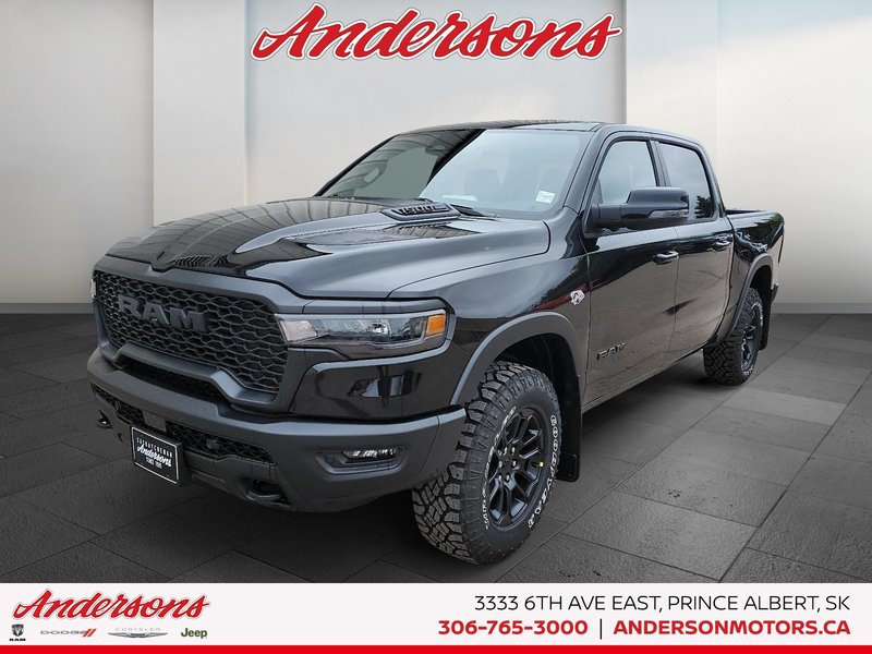 2026 Ram 1500 REBEL 5.7L / Crew Cab / 19-speaker Harman/Kardon Audio