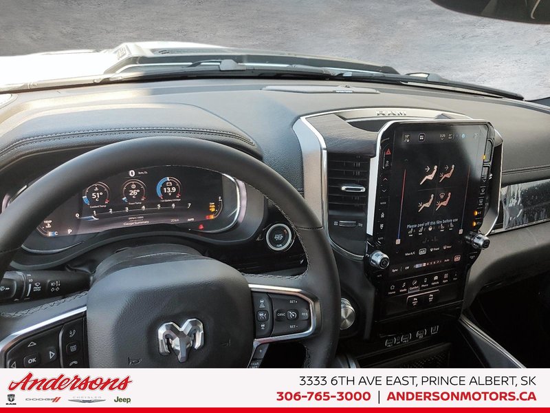 2026 Ram 1500 LARAMIE 3.0L Twin Turbo / Crew Cab / Alpine Audio / Ventilated Seats