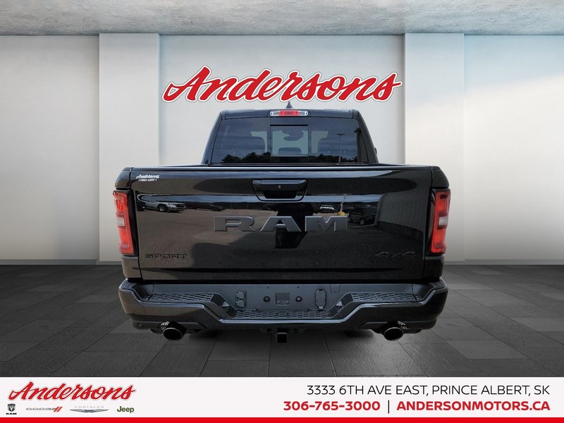2026 Ram 1500 SPORT 3.0L Turbo / Crew Cab / Alpine Audio / ParkSense