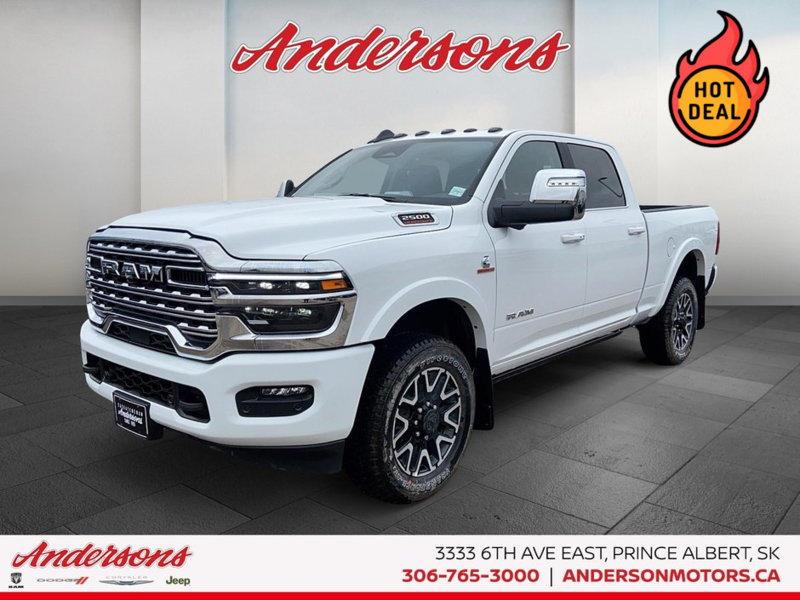 2026 Ram 2500 LIMITED LONGHORN 6.7L Cummins Turbo-Diesel / Crew Cab / Surround View & Trailer Reverse Guidance