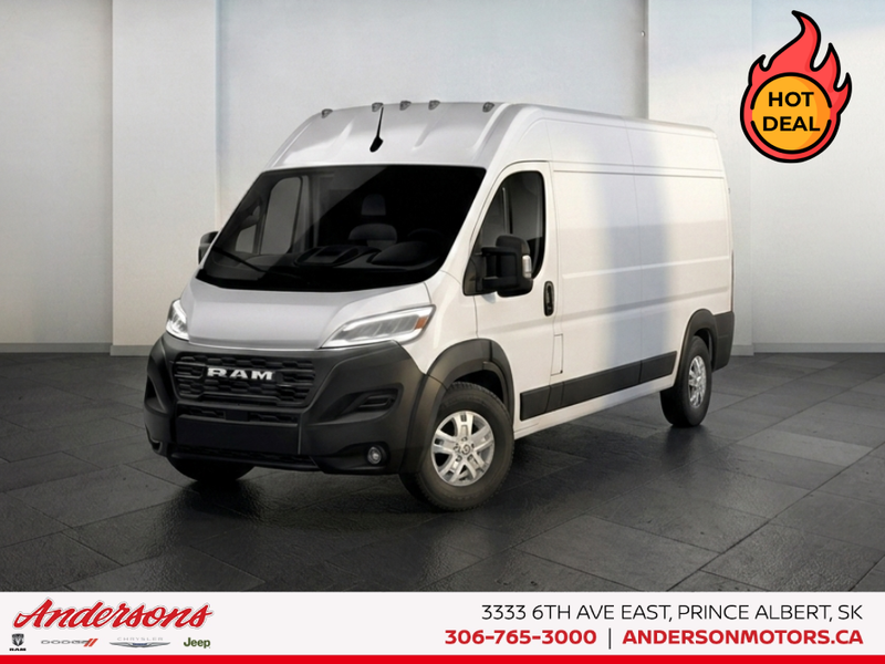 2026 Ram Promaster Cargo Van 3500 TRADESMAN W/ PASS SEAT Super High Roof / Heated Seats / Remote Start