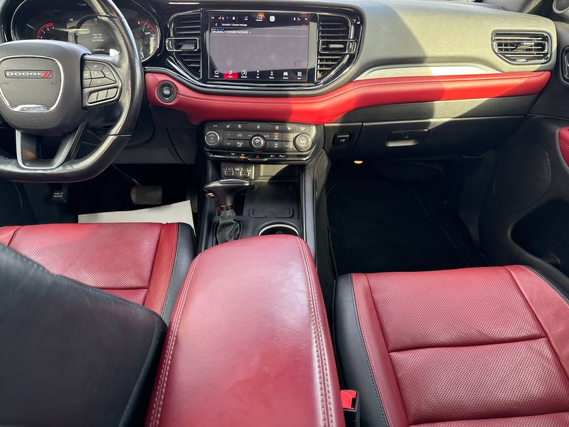 2021 Dodge Durango R/T with 5.7 hemi 400 HP Fully loaded limited package with red interior NAV, heated cooled seats, wireless charger station