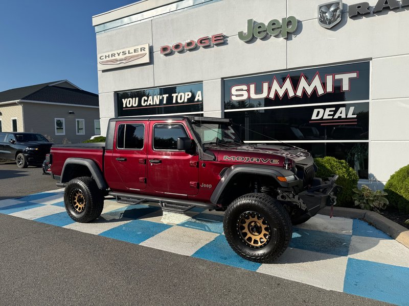 2021 Jeep Gladiator MOJAVE READY FOR WHATEVER ADVENTURE! Aftermarket wheels, bumper, side steps, and winch.