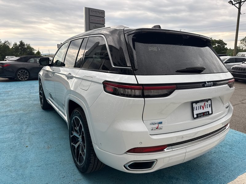 2023 Jeep Grand Cherokee 4xe Summit Reserve Upgraded leather  Macintosh audio system three TVs full roof