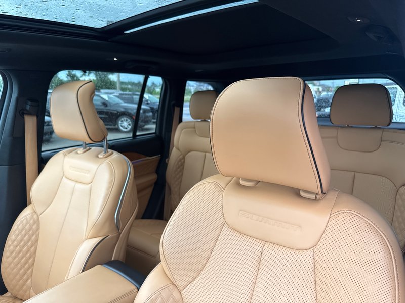 2023 Jeep Grand Cherokee 4xe Summit Reserve Upgraded leather  Macintosh audio system three TVs full roof