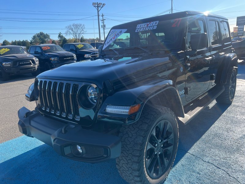 2021 Jeep Wrangler 4xe Unlimited Sahara Loaded with leather navigation BFG tires