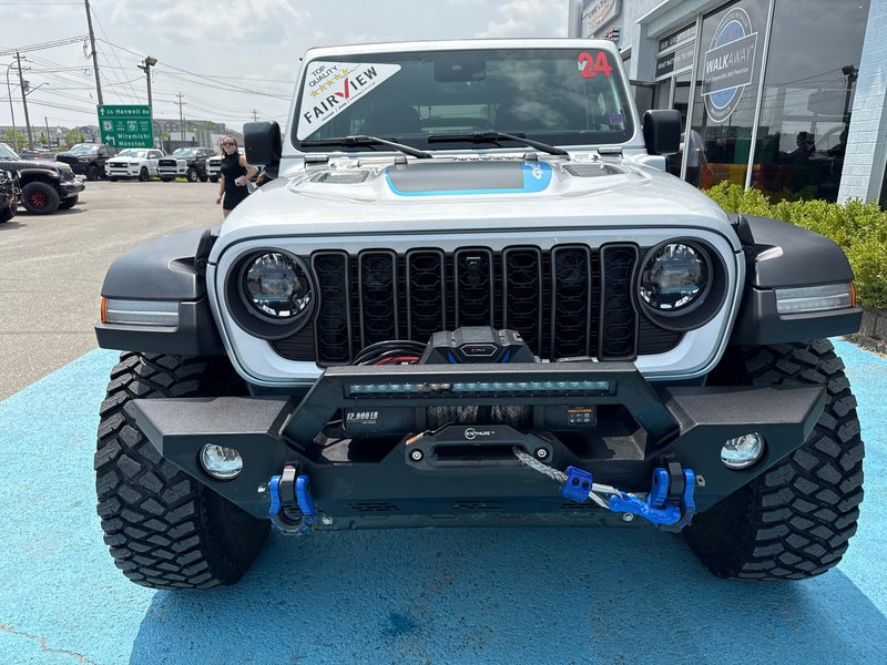 2024 Jeep Wrangler 4xe Rubicon extreme package Upgraded tires, upgraded rims, upgraded winch, and bumpers