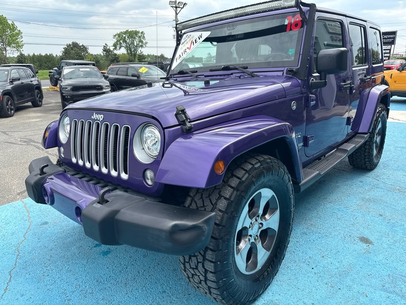 2018 Jeep WRANGLER JK UNLIMITED Sahara with 35 Brand new 35 inch tires, leather, limited edition, color, heated seat, seats, NAV, etc.