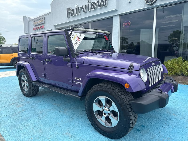 2018 Jeep WRANGLER JK UNLIMITED Sahara with 35 Brand new 35 inch tires, leather, limited edition, color, heated seat, seats, NAV, etc.