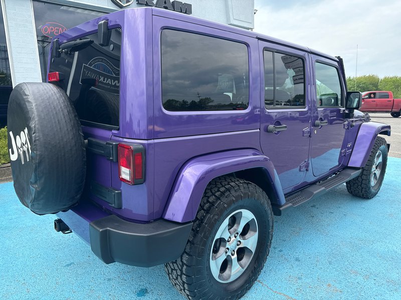 2018 Jeep WRANGLER JK UNLIMITED Sahara with 35 Brand new 35 inch tires, leather, limited edition, color, heated seat, seats, NAV, etc.