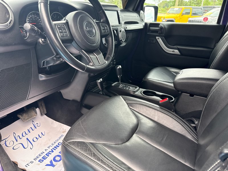 2018 Jeep WRANGLER JK UNLIMITED Sahara with 35 Brand new 35 inch tires, leather, limited edition, color, heated seat, seats, NAV, etc.