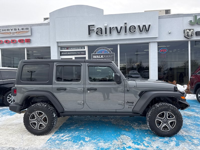 2021 Jeep Wrangler Unlimited Sport Left, tires, wench, bumper kit, cold-weather group