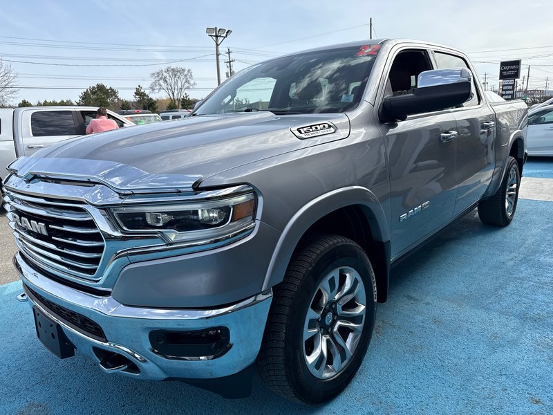 2022 Ram 1500 Limited Longhorn Heads up display event, safety group cooled seats, full panel roof upgraded audio system
