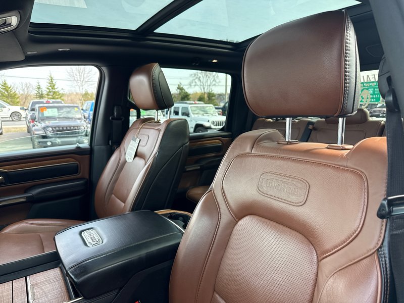 2022 Ram 1500 Limited Longhorn Heads up display event, safety group cooled seats, full panel roof upgraded audio system