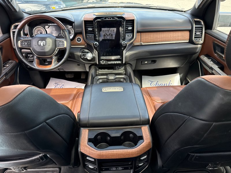 2022 Ram 1500 Limited Longhorn Fully loaded hard Tonnele cover, upgraded tires, cool seating heated seating 12 inch screen, etc.
