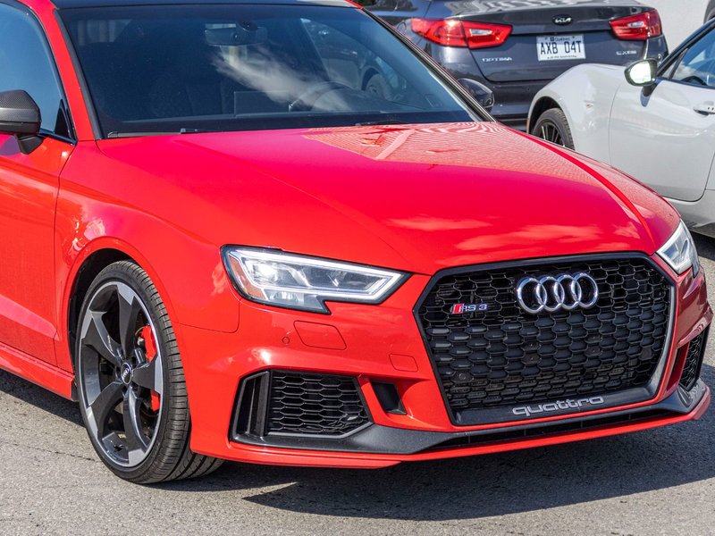Audi RS 3 Sedan 2.5T AWD CUIR TOIT NAV RARE 2019 PAS DE RECLAMATION AU CARFAX