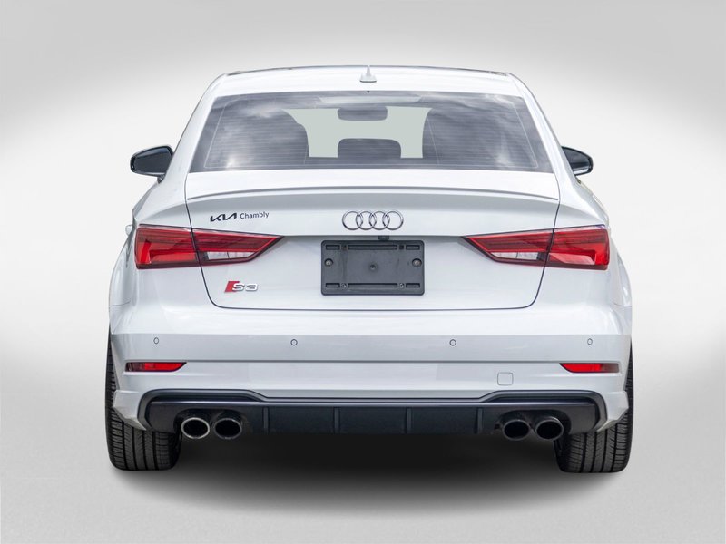 2018 Audi S3 Sedan TECHNIK QUATTRO BLANC INT ROUGE BAS KILO NO CARFAX CLAIM