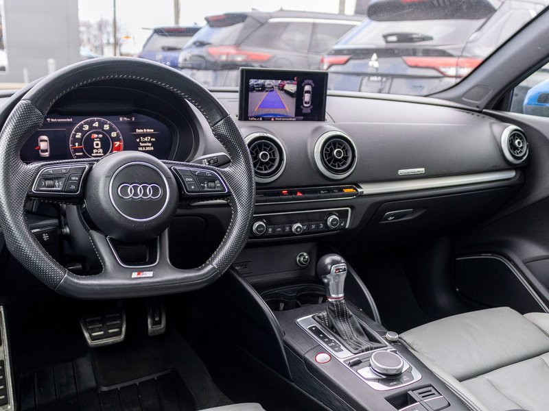 2019 Audi S3 Sedan TECHNIK AWD CUIR TOIT VIRTUAL COKPITT NO CARFAX CLAIM