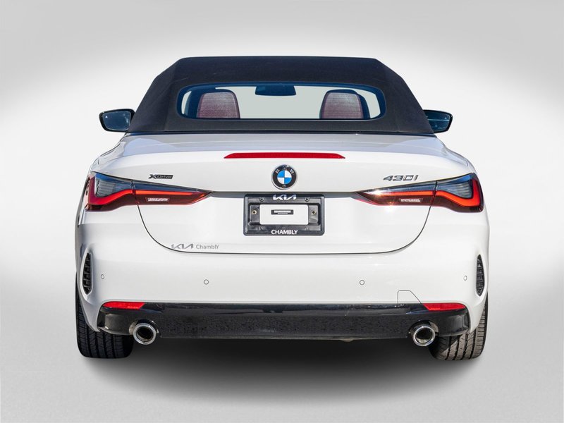 2024 BMW 4 Series 430i xDrive CABRIO BLANC CUIR ROUGE 1 OWNER NO CARFAX CLAIM