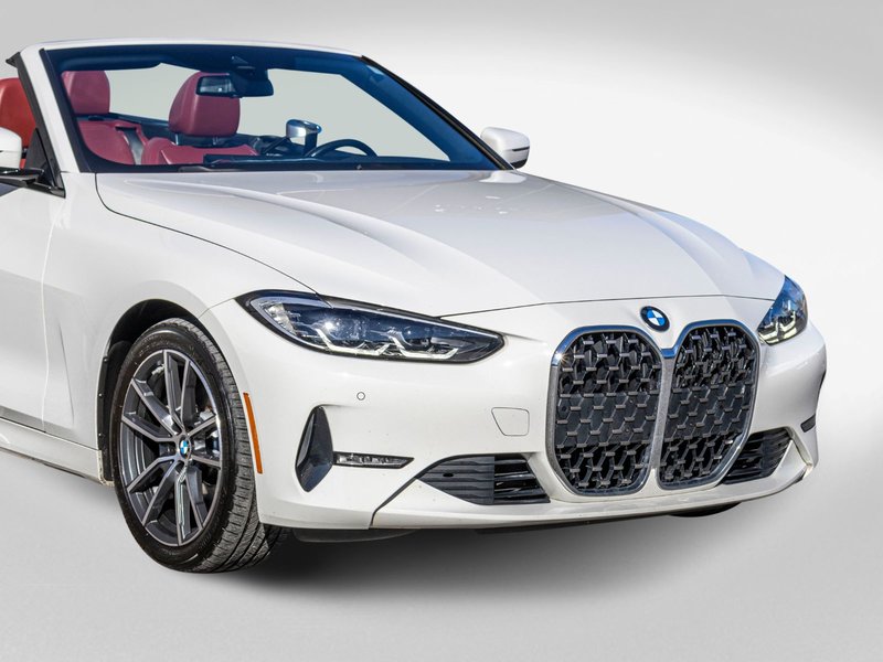 2024 BMW 4 Series 430i xDrive CABRIO BLANC CUIR ROUGE 1 OWNER NO CARFAX CLAIM