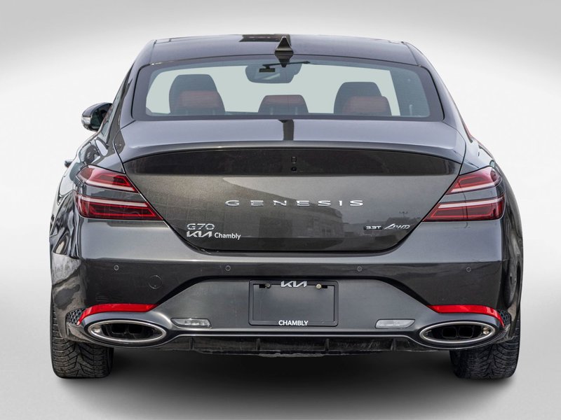 2023 GENESIS G70 3.3T SPORT AWD GRIS CUIR ROUGE WOW BAS KILO
