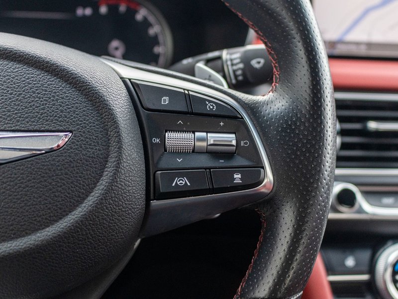2023 GENESIS G70 3.3T SPORT AWD GRIS CUIR ROUGE WOW BAS KILO