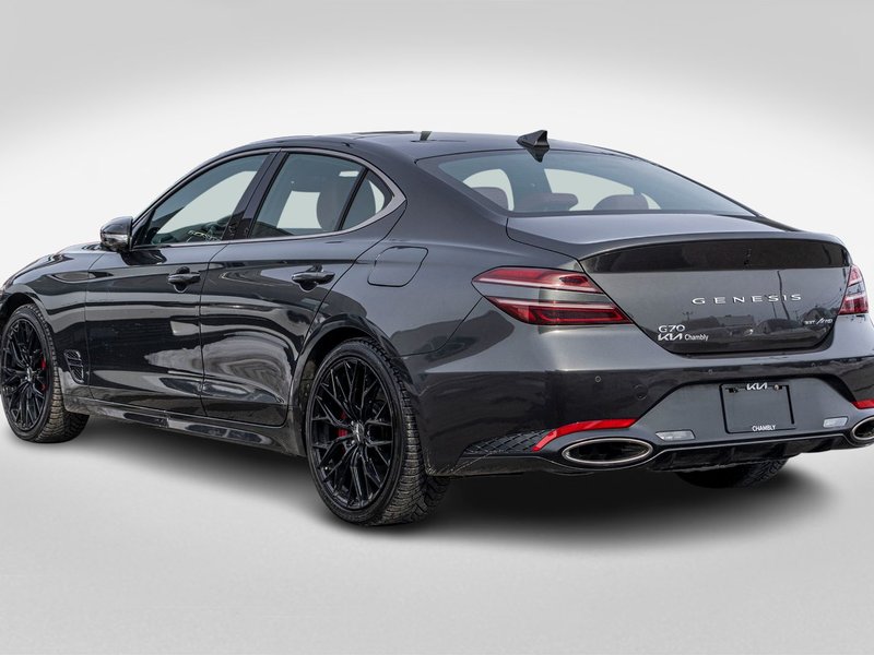 2023 GENESIS G70 3.3T SPORT AWD GRIS CUIR ROUGE WOW BAS KILO