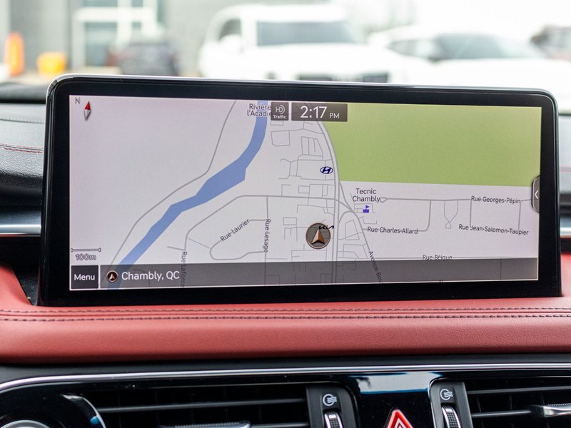 2023 GENESIS G70 3.3T SPORT AWD GRIS CUIR ROUGE WOW BAS KILO