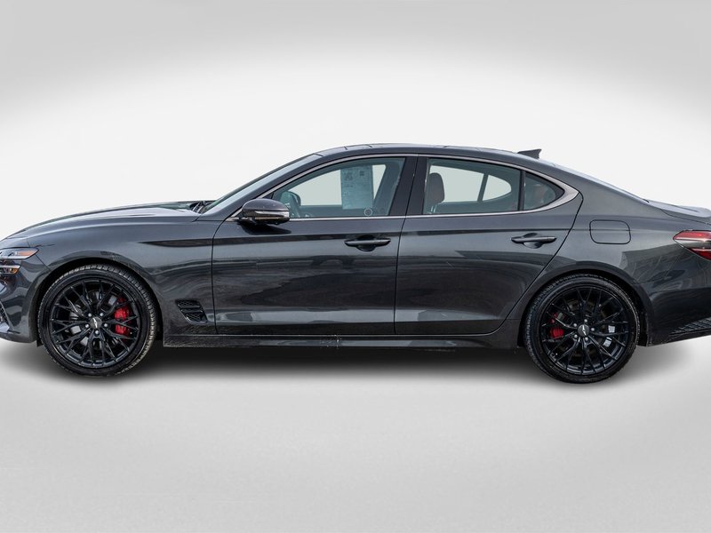 2023 GENESIS G70 3.3T SPORT AWD GRIS CUIR ROUGE WOW BAS KILO